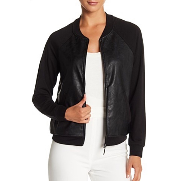 Tart Jackets & Blazers - Vegan Leather Bomber Jacket by Tart | Black Medium